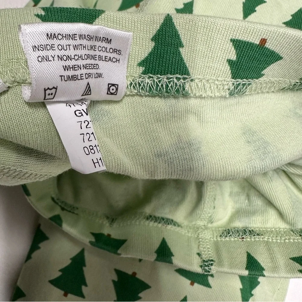 Hanna Andersson Christmas tree Kids Pajamas size 150cm US 12 NWOT - Picture 11 of 12